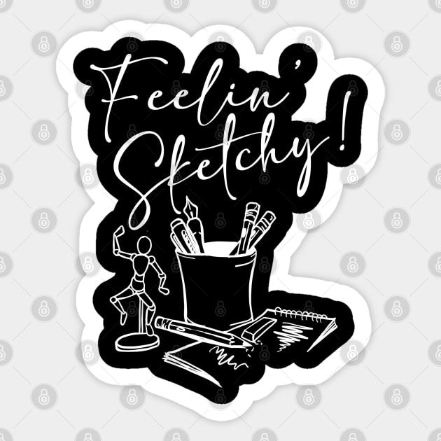 Feelin sketchy Sticker by Heloz